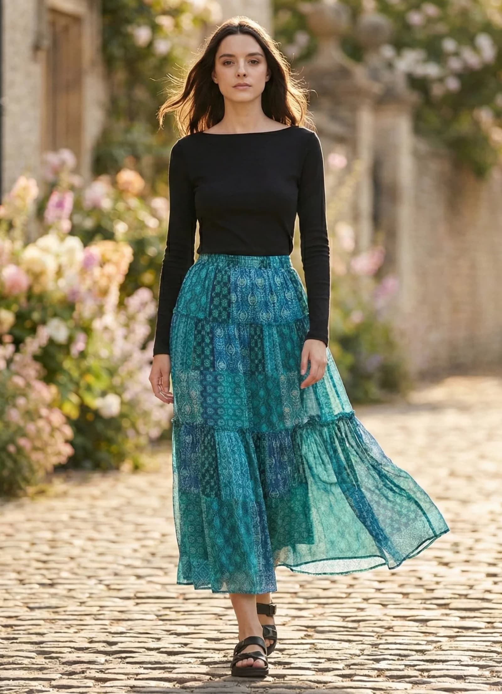 Jupe d'été style bohème Tsniout - image 1