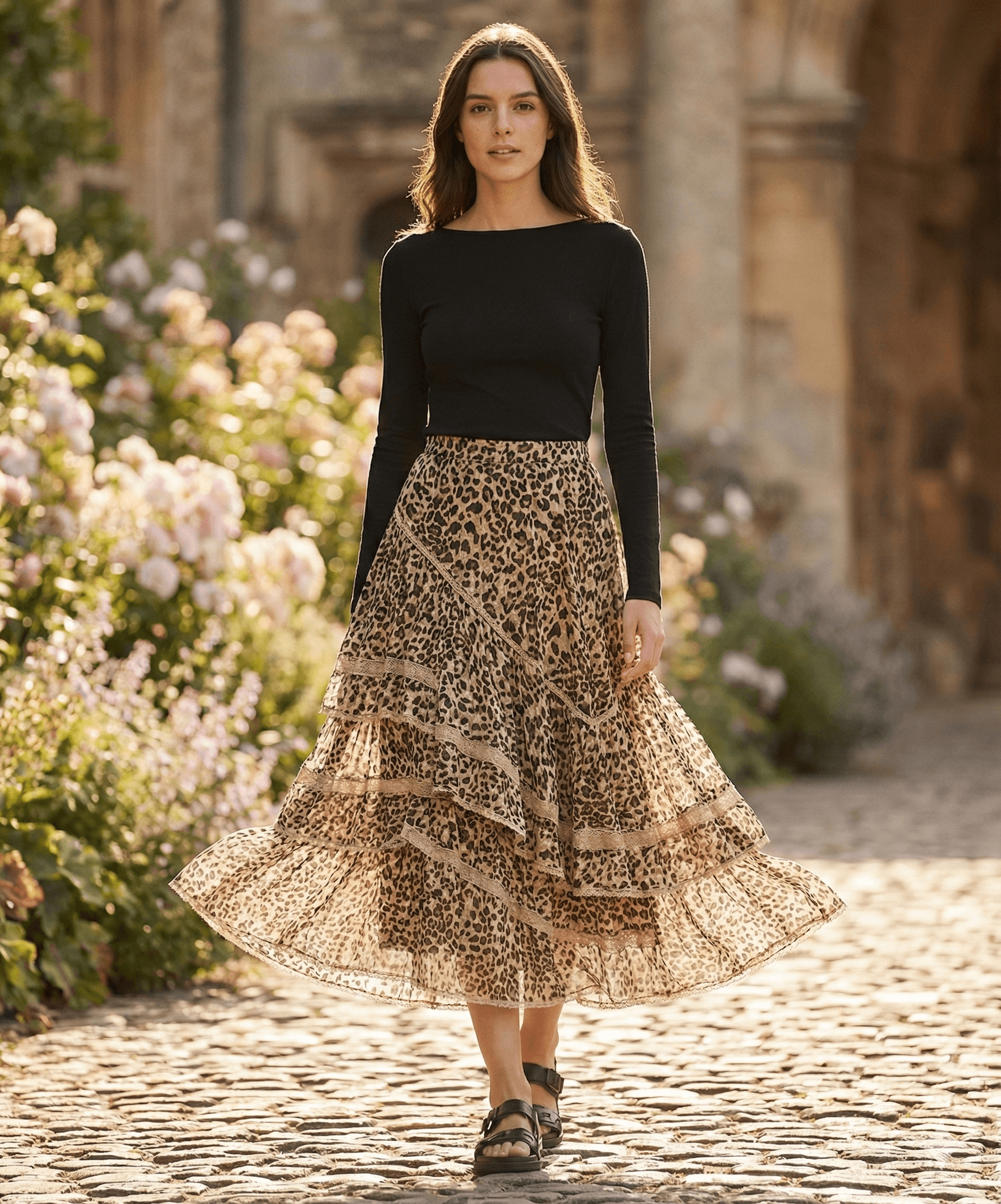 Jupe longue à volants Tsniout - image 1