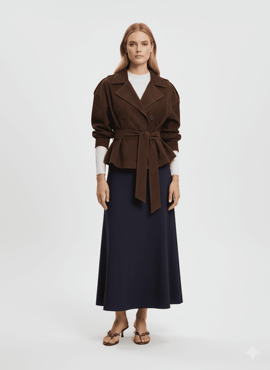 Manteaux à lacets en daim - image 1