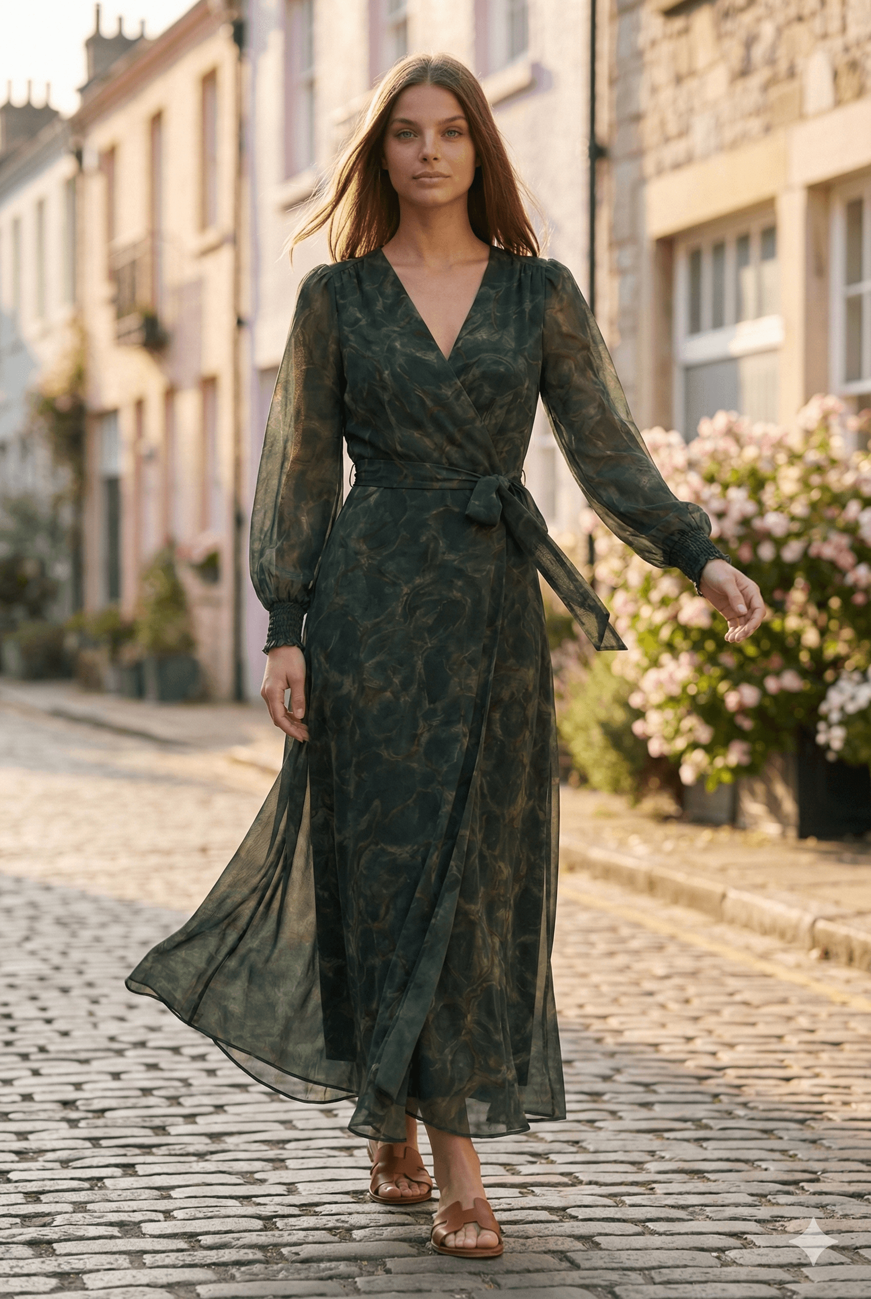 Robe portefeuille croisée Tsniout - image 1