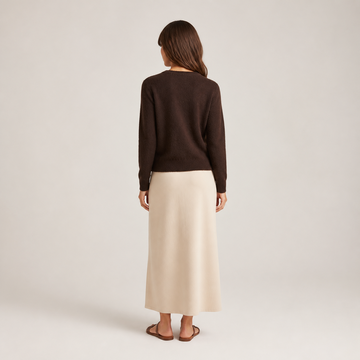 Gilet café à boutons bijoux Tsniout — vue 2 — Polyester recyclé 58 %, polyamide 22 %, laine 18 %, élasthanne 2 %